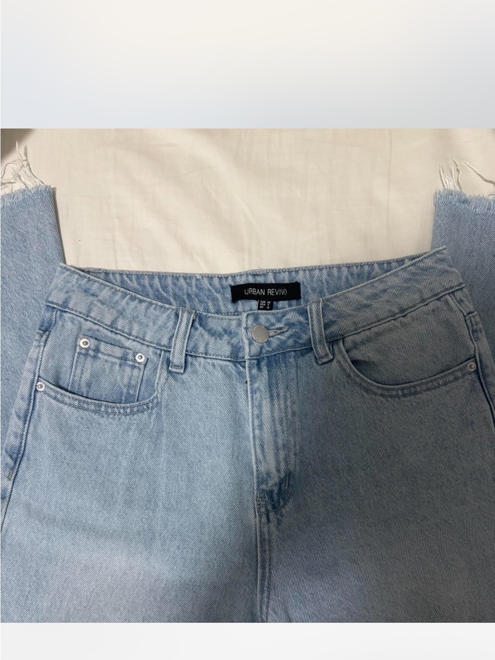 Urban Revivo Light Blue Wide Leg Jeans